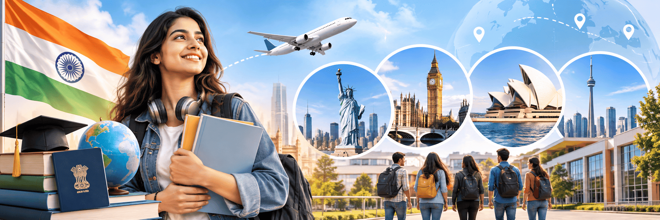 Expert loan consultants helping students with education loans for abroad studies